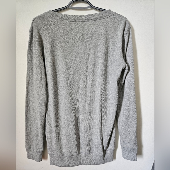 Pink Victoria's Secret Long Sleeve Kangaroo Sweater Small size Grey Relax Cozy S - Picture 4 of 8